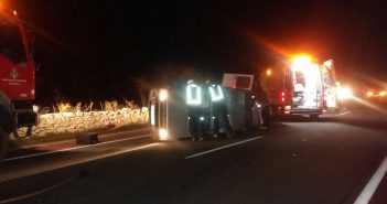 Traslladat a Eivissa un ferit en un accident a la carretera principal