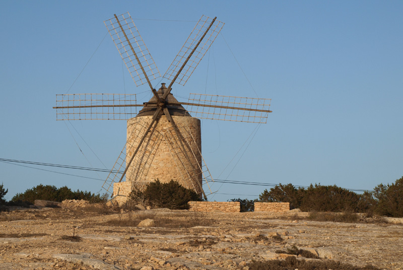 a zona dels molins de Sa Miranda ha set una de les afectades per l'apagada.