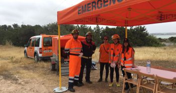 Els bombers de Formentera participen en un simulacre d’incendi a Sa Roqueta