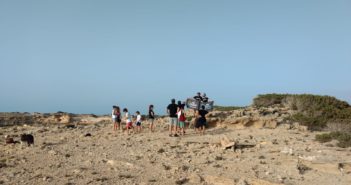 Acció solidària ahir a Formentera
