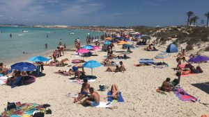 Platja de ses Illetes, davant Juan & Andrea. JRM/Arxiu