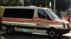 Una ambulància de servei no assitencial.