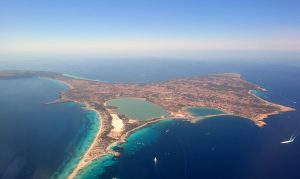 Vista aèria de Formentera.