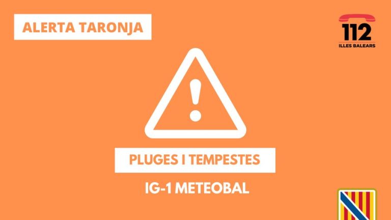 El Govern Balear activa l’alerta taronja a Formentera per pluges i tempestes durant les pròximes 24/36 hores