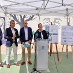 Antonio Vera, conseller d’Educació i Universitats, Óscar Portas, president del Consell Insular de Formentera, i Marga Prohens, presidenta del Govern de les Illes Balears.