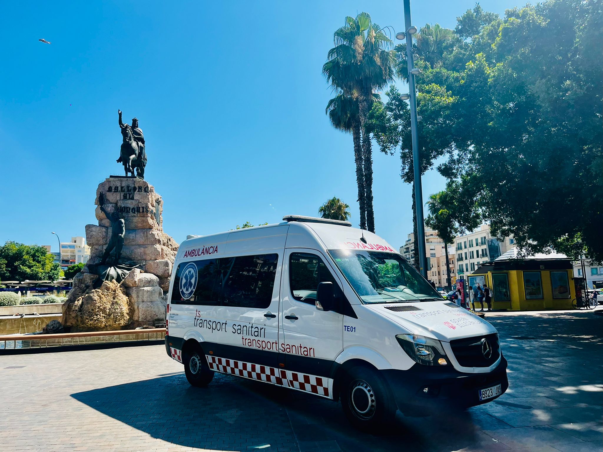 Ambulància del Servei de Salut de les Illes Balears.