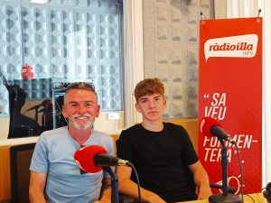 Pau Olmeda amb son pare Juanma