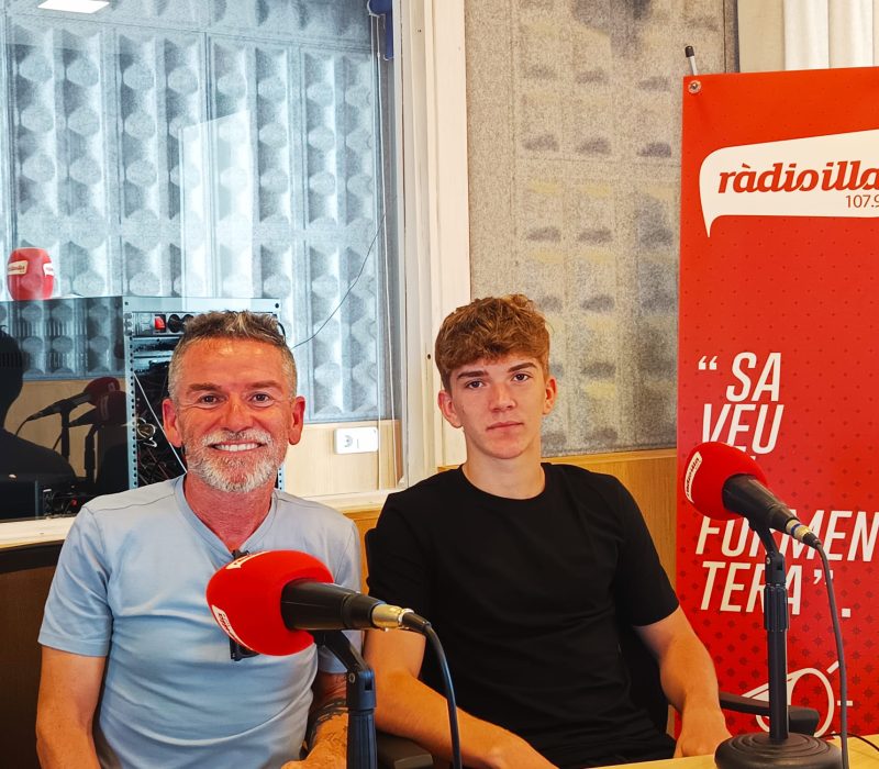 Pau Olmeda amb son pare Juanma