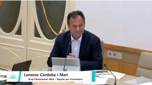 LLorenç Córdoba, diputat de Formentera, al Parlament de les Illes Balears.