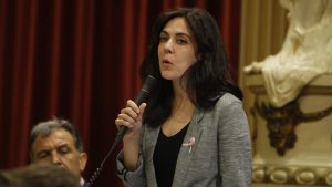 La consellera de Famílies, Benestar Social i Atenció a la Dependència, Sandra Fernández