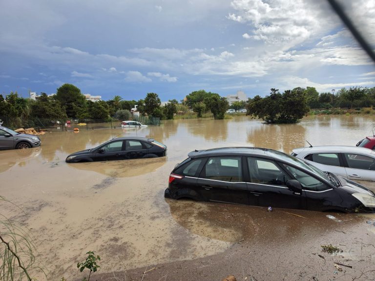 La dana Adam nega Formentera amb precipitacions de fins a 190 l/m² en poques hores